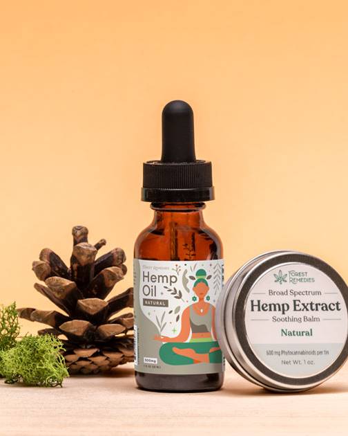 Forest Remedies Hemp and CBD Product Photography