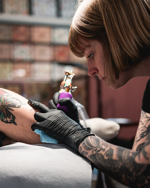 Photo of Tattoo Artist in Portland Oregon